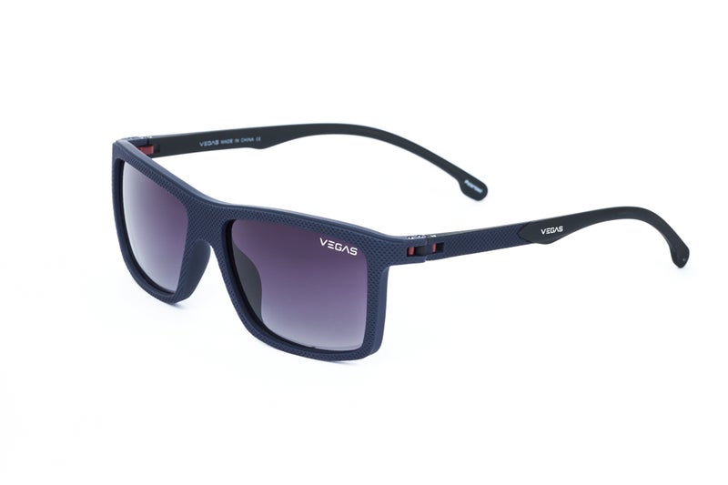 VEGAS Full Rim Rectangular Men Grey  Sunglasses V3008 C5 - Image 1